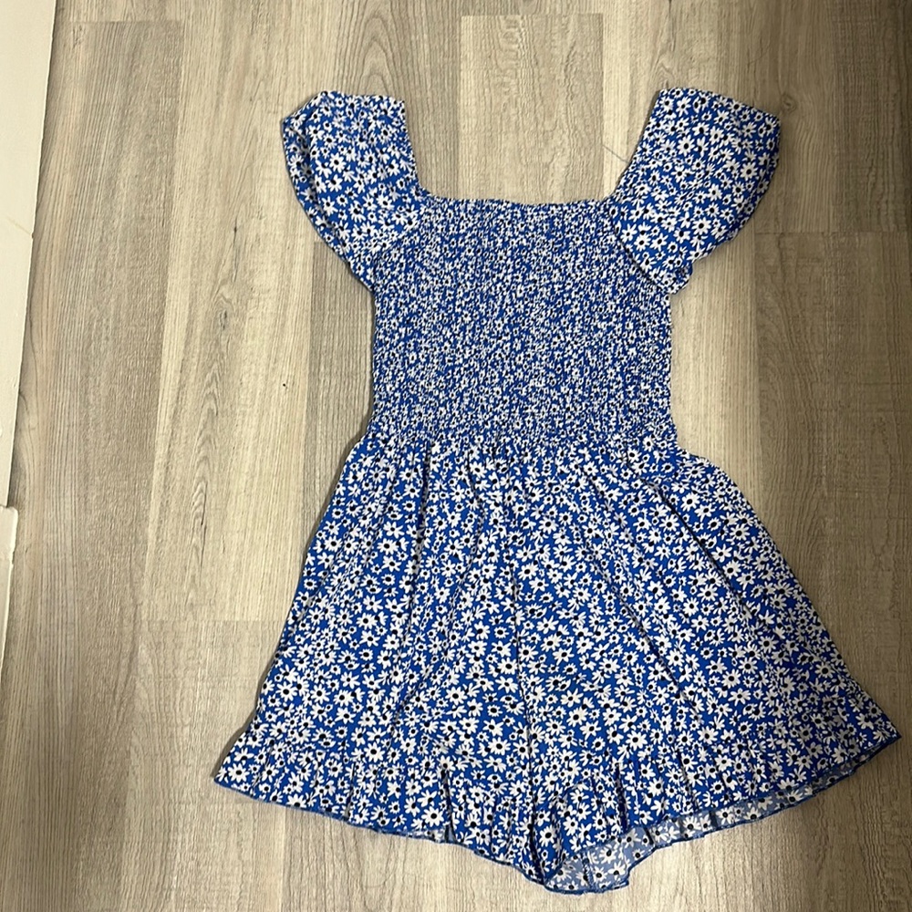 Amazon Blue Flower Romper
